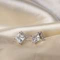 INR 1299,  Diamond Dazzle Square Studs