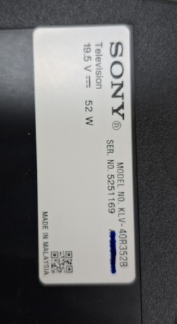 Jubail, Appliances, SAR 500,  SONY BRAVIA 40 INCHES HD LED TV FOR SALE