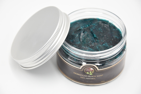 Casablanca, Health & Beauty Items, USD 3,  Savon Noir Marocain Béldi À La Poudre De Nila Bleu
