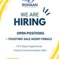 Female Sale Agent For Travel Agency