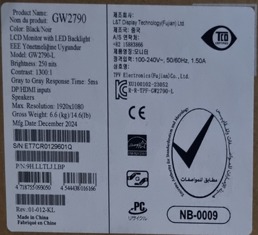 Dammam, Computers, SAR 380,  BenQ 27" Monitor