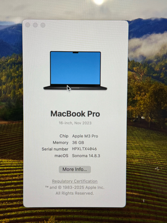 Riyadh, Computers, SAR 7900,  MacBook Pro M3 Pro 16"