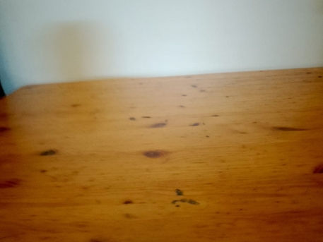 Al Malaz, Furniture, SAR 60,  Honey-Finish Table For Sale
