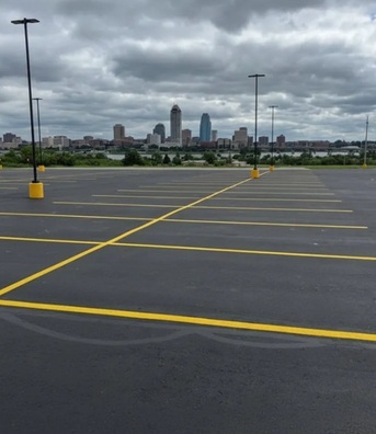 New York, Construction, Parking Lot Striping Of Omaha