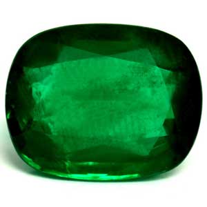 New York, Jewelry, USD 34772,  AGL Certified 7.43 Cts. Emerald Loose Stone Cushion, AAAA Quality