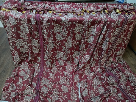 Jubail, Furniture, SAR 60,  3 Sets Of Curtains With Curtain Rods Only For 60sar