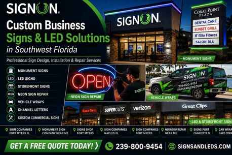 New York, Business, Professional Sign Company Services In Southwest Florida | Sign-On LLC