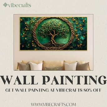 Noida, Household Items, INR 2600,  Modern Wall Painting Designs By Vibecrafts