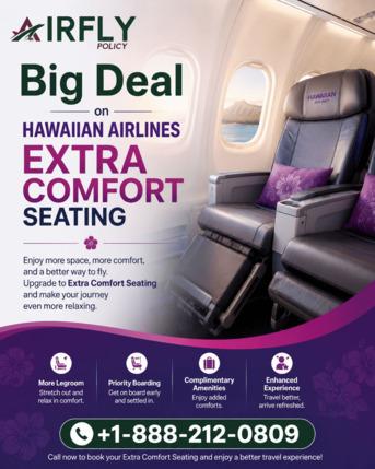 New York, Travel, Big Deal On Hawaiian Airlines Extra Comfort Seating +1-888-212-0890