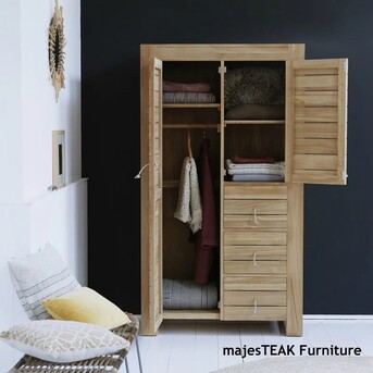 Kuala Lumpur, Furniture, MYR 4500,  Solid Wood Wardrobe -Minimalys