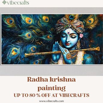 Noida, Household Items, INR 2600,  Beautiful Radha Krishna Painting For Elegant Home D&eacute;cor