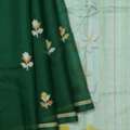 Traditional Peacock Green Colour Saree | Mavuris