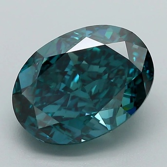 New York, Jewelry, USD 1758,  Get Colored Lab Grown Diamonds Fancy Vivid Green Oval Diamond
