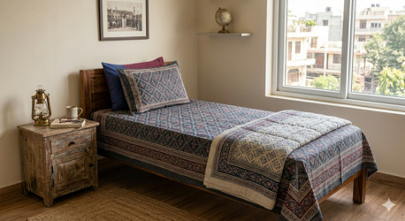 Mumbai, Household Items, INR 1499,  Handloom Bedsheets &ndash; Authentic Weaves & Artisan Craftsmanship | Theindiglobal