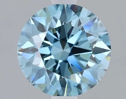 New York, Jewelry, USD 1883,  Grab Lab Created Blue Diamond Rare Round Shape Diamond