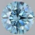USD 1883,  Grab Lab Created Blue Diamond Rare Round Shape Diamond