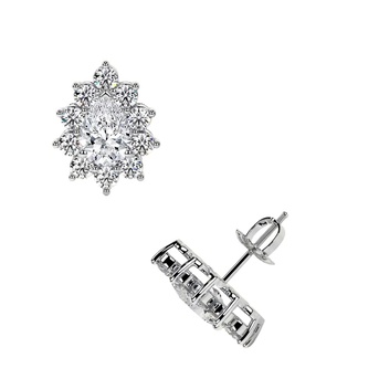New York, Jewelry, USD 2610,  Get Lab Diamond Earrings Elegant Round Shape Diamond Studs