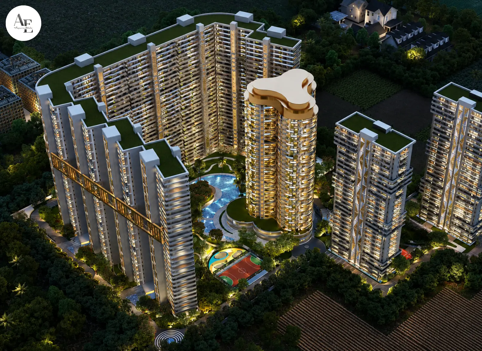 Chandigarh, Apartments, Flats, Houses & Villas, INR 1/month,  Furnished,  4 BR,  KS 108 5 BHK Flats In Zirakpur | KS 108