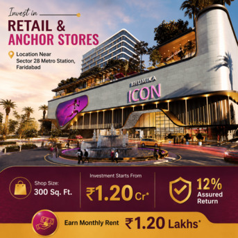 Faridabad, Shops, INR 6000000,  300 Sq. Feet,  Bhumika The Icon &ndash; Premium Commercial Investment Opportunity In Sector 27A, Faridabad