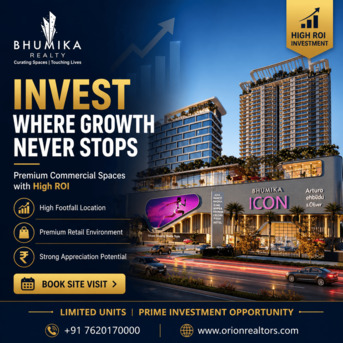 Faridabad, Shops, INR 6000000,  300 Sq. Feet,  Bhumika The Icon &ndash; Premium Commercial Investment Opportunity In Sector 27A, Faridabad