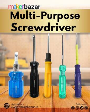 Mumbai, Tools, INR 79,  Buy Multi-Purpose Screwdriver Set | Makerbazar