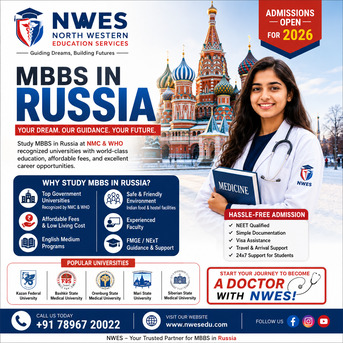 New Delhi, Lessons Offered, MBBS In Russia With Trusted Guidance From NWES!