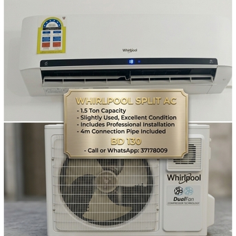 Manama, Air Conditioners, BHD 130,  🌍🌐Whirlpool Splitunit 1.5 Ton In Good Condition For Sale With Delivery And Fixing