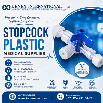 Gurugram, Health, Stopcock Plastic Medical Supplier In India | DENEX International