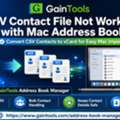 CSV Contact File Not Working With Mac Address Book