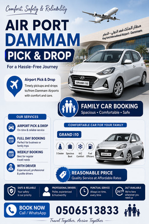 Khobar, Pick Up & Drop Off, Book Your Car