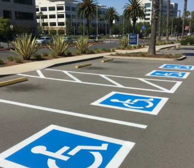 Toronto, Construction, Parking Lot Striping Of San Jose