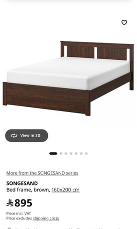 Al Safa, Furniture, SAR 6500,  Songesang Bed With One Side Table For Sale