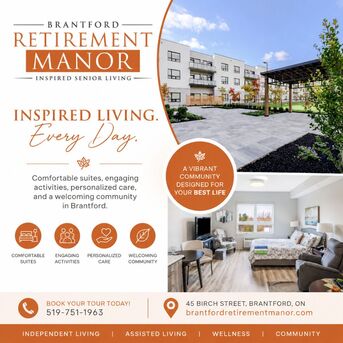Toronto, General, Inspired Senior Living In Brantford | Comfortable Suites & Personalized Care