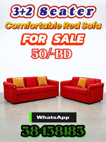 Gudaibiya, Furniture, BHD 50,  Three-Seater + Two Seater Sofa Large (Home/Office) For Sale