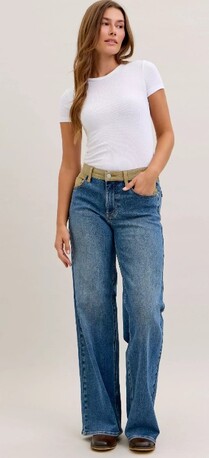 New York, Clothing & Accessories, USD 86,  Judy Blue MR Column Straight Jeans With Corduroy Waist