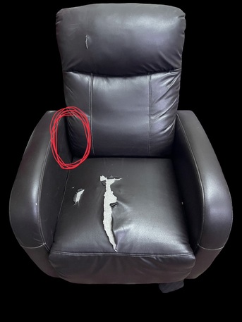 Khobar, Furniture, SAR 250,  Leather Recliner Sofa (250 Sr) NEGOTIABLE