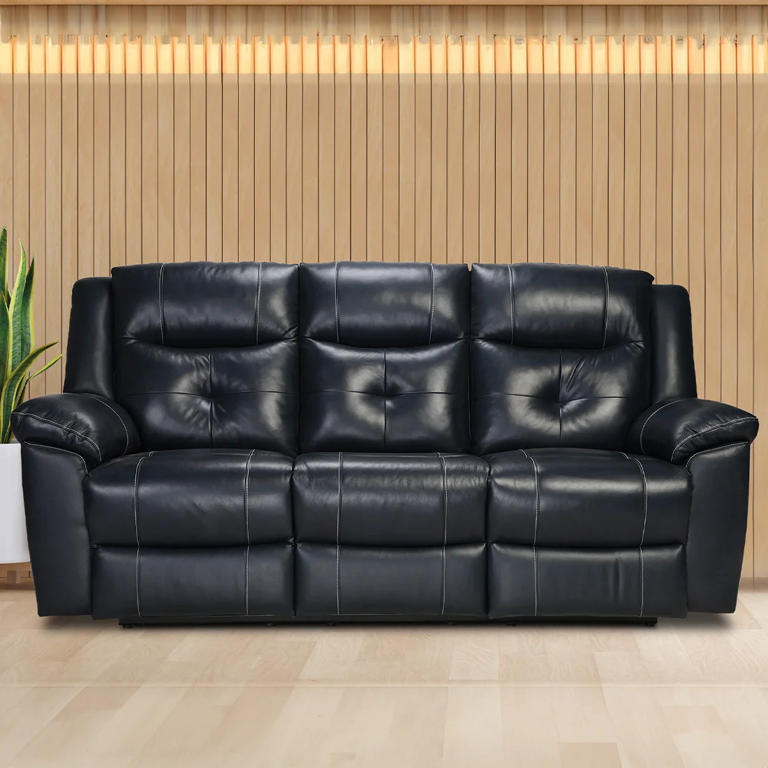 New Delhi, Furniture, Luxurious 3-Seater Recliner Sofa - Recliners India