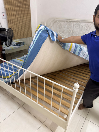 Riyadh, Furniture, SAR 475,  🛏️ IKEA Steel Frame Beds For Sale