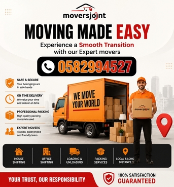 Dhahran, Household, Moving Made Easy Experience A Smooth Transition With Our Expert Movers Contact 0582994527