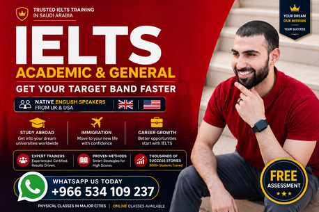 Riyadh, Lessons Offered, IELTS Academic & General Training With Native English Speakers