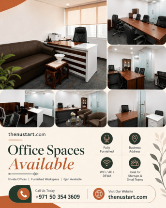 Dubai, Offices, AED 15500,  Dubai Office Space With Ejari & Virtual Ejari Support