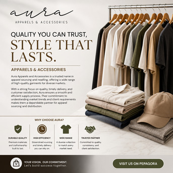 Kerala, Clothing & Accessories, INR 5000,  Aura Apparels And Accessories Premium Fashion And Apparel Solutions