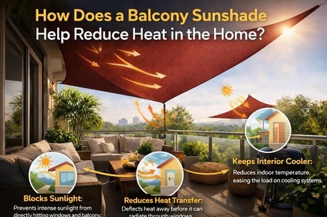 Jaipur, Household Items, INR 999,  How Does A Balcony Sunshade Help Reduce Heat In The Home?