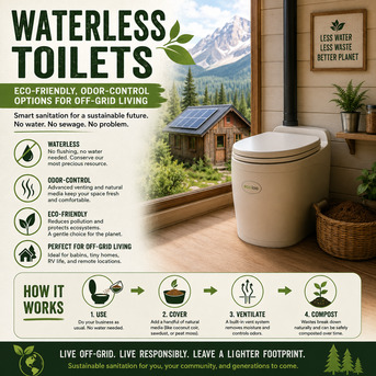 Los Angeles, Appliances, USD 1199,  Waterless Toilets: Eco-Friendly, Odor-Control Options For Off-Grid Living