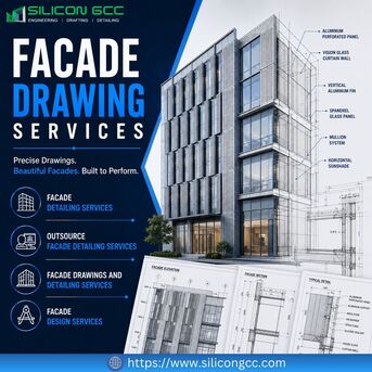 Sharjah, Construction, Facade Drawing Services In Sharjah, UAE