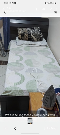 Jeddah, Furniture, SAR 250,  2 Single Bed