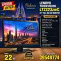 BHD 22,  LENOVO 22&rdquo; LED FHD MONITOR WITH CAMERA & SPEAKERS &ndash; SPECIAL OFFER &ndash; ONLY BHD 22! Call /