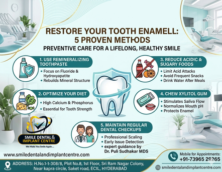 Hyderabad, Dental, Restore Your Tooth Enamel Naturally | Dr. Puli Sudhakar, MDS