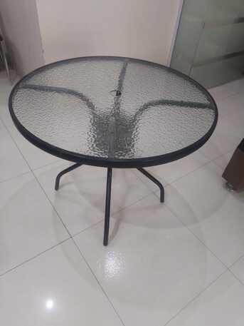 Riyadh, Appliances, SAR 150,  Elegant 90 Cm Glass Bistro Table &ndash; Stylish & Reliable Design
