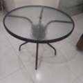 SAR 150,  Elegant 90 Cm Glass Bistro Table &ndash; Stylish & Reliable Design
